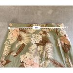 Leslie Fay Women’s Linen Floral Button Down Set Hawaiian Tropical Skirt & Top Photo 5