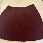 Aritzia Maroon  A Line Skirt Photo 2