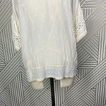 Sundance Swiss Dot Crochet Short Sleeve Top in‎ Cream Ivory Size US Small Photo 10