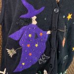 Bobbie & Brooks Vintage Bobbie Brooks Halloween Witch Themed Black Vest Size 26W/28W Photo 2