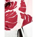 LaDouble J Selva Sleeveless Cotton Tent Dress Pink Red Monstera Tropical Leaf S Photo 4