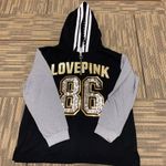 PINK - Victoria's Secret Victoria’s Secret PINK Sequin Bling Campus Tunic Hoodie Photo 1