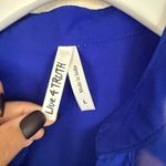 Live 4 Truth  Royal Blue Shirt Dress size Large Photo 3