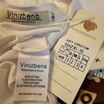 Rhinestone Graphic White and Brown Short Sleeve Tee size S Photo 10