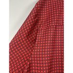 Lucy & Laurel Tunic Top 3X Womans Blouse Red Navy Fisherman Roll Tab Sleeve Photo 7