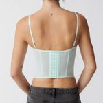 Urban Outfitters DONATE SALE NWT  Modern Love Lace Corset Light Green Photo 2