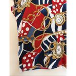 Vintage VTG Woodsbury Nautical Rope Compass Journey Blouse Shirt Womens Medium Photo 1