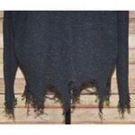 Ninexis Ladies Black Speckled Distressed Sweater Size S Witchy Whimsey Goth Photo 3
