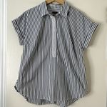 Talbots  Pinstripe Blouse Sz L Photo 0