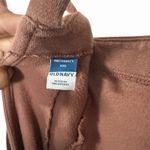 Old Navy Women's XXL Maternity Brown Tie Strap Fleece Sweatshirt Jumpsuit Lounge Photo 5