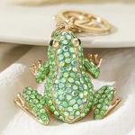 🪩4/$20!! Frog Green and Gold Bling Keychain / Purse Charm NWT 🪩4/$20!! Photo 0