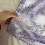 Vintage California Dynasty Lilac Floral Satin Chemise Lace Womens Large L Dress Purple Photo 1