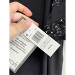 MSK Dress Size 1X Sequined Cold Shoulder Shift Bell Sleeve Knee Length NEW Black Photo 8