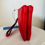 MARKESE Italian Leather Dollaro Clutch Wristlet Wallet Organizer, Red, NWT Red Photo 12