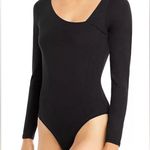 Grey State Renee Bodysuit Black Asymmetrical Neckline Size M Photo 1