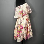 Lulus Perfect Paradise Strapless Jacquard Mini Dress Pink Floral Women's Size S Photo 3
