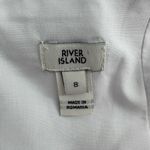 River Island  Floral Puff 3/4 Sleeve Romper in Light Blue size 4 Square Neck Photo 10