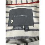 Anthropologie Blazer Womens XS White Blue Striped Single Button Jacket Classic Photo 1