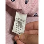 Talbots SZ Small Petite Pink Long Sleeve Button Up Dress Shirt Striped Nautical Photo 7