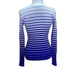 Milly  Striped Blue & White Ombre Pullover Sweater Size Large Photo 5
