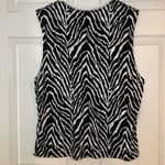 Zyia  Active Womens Safari Tank Top Zebra Print Black‎ White Size XXL Photo 2