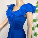Vintage 60’s / 70’s Blue Ruffle Dress Photo 8
