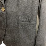 Tulle Dark Gray Wool Blend One Button Blazer Jacket Size M Photo 6