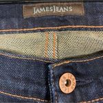 James Jeans  Dark Wash Distressed Denim Cropped Jeans Plus Size 20 Made In USA Photo 4