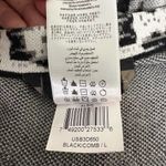 BCBGMAXAZRIA Albie Black & Gray Silk Midi A-Line Skirt Size Large Photo 9