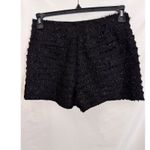 AQUA  Black Tweed Shorts with Jewel Buttons -‎ Dressy Party - Size S Photo 4