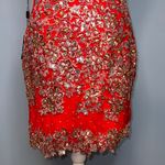 RANIA’S Collection Elegant Red Embellished Dress with Scarf Size 10 NWT Photo 11