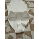 Happily Grey Ribbed High Neck White Bodysuit‎ Large Photo 6