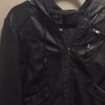 Wet Seal NWT  Faux leather hooded jacket. Photo 3