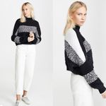 Free People Sunbrite Mock Neck Sweater in Cool Night Combo Photo 1
