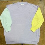 Chicsoul color block Sweater size 3xl Purple Photo 1