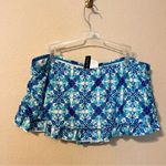 La Blanca  Turquoise Patterned Skirted Swimsuit Bottoms Photo 4