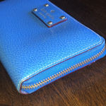 Kate Spade  Vibrant Blue Zip Wallet Photo 5