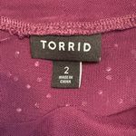 Torrid  Mesh Mock Neck Rhinestone Top size 2 color Winter Bloom Photo 6