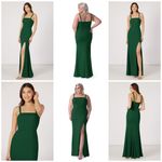 Azazie GIANETTA DARK GREEN MAXI DRESS Photo 1
