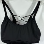 Marika Tek Open Lace Up Black Sport Bra Size Medium Photo 0