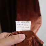 Revelry Terracotta Velvet Maxi Halter Dress Sz XS Tan Photo 6