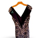 Ralph Lauren  Black & Gold Swirl sequence Mini Dress sz 8 party festive cocktail Photo 7