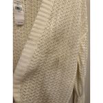 American Eagle  Medium Chunky Knit Open front Cardigan Sweater Cream NWT Flawed Photo 3