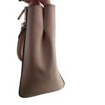 Michael Kors Kellen Med Convertible Satchel Khaki Tan Beige Leather Photo 9