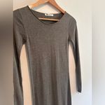 T Alexander Wang Knit Longsleeve Maxi Bodycon Dress in Grey Sz XS Gray Photo 5