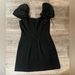 French Connection  Whisper Flutter Sleeve Mini Dress in Blackout Photo 3