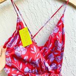 Lovers + Friends  Kamala patterned mini red an lilac mini dress xs Photo 3