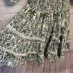 Saylor stunning layered smocked metallic shimmer plunge cottagecore dress medium Photo 1