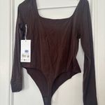 Lululemon Wundermost Ultra-Soft Nulu Square-Neck Long-Sleeve Bodysuit Espresso Photo 4