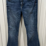 McGuire Denim McGuire Kick Flare Jeans Blue Raw Hem Boho Stretch Preppy Photo 0